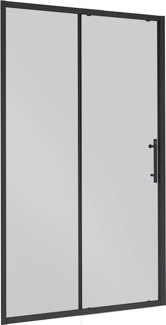 Душевая дверь в нишу Veconi Evo 100 GR 130 см, профиль графит брашинг, стекло матовое тонированное Sancos — официальный сайт