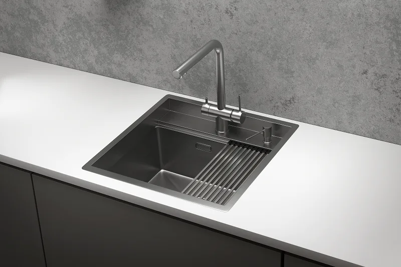 Мойка кухонная Granula Kitchen Space 5051, сталь сатин Sancos — официальный сайт