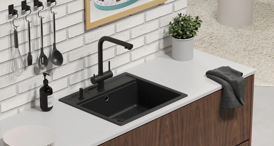 Смеситель для кухни Schock Cristadur Vitus full colour пуро Sancos — официальный сайт