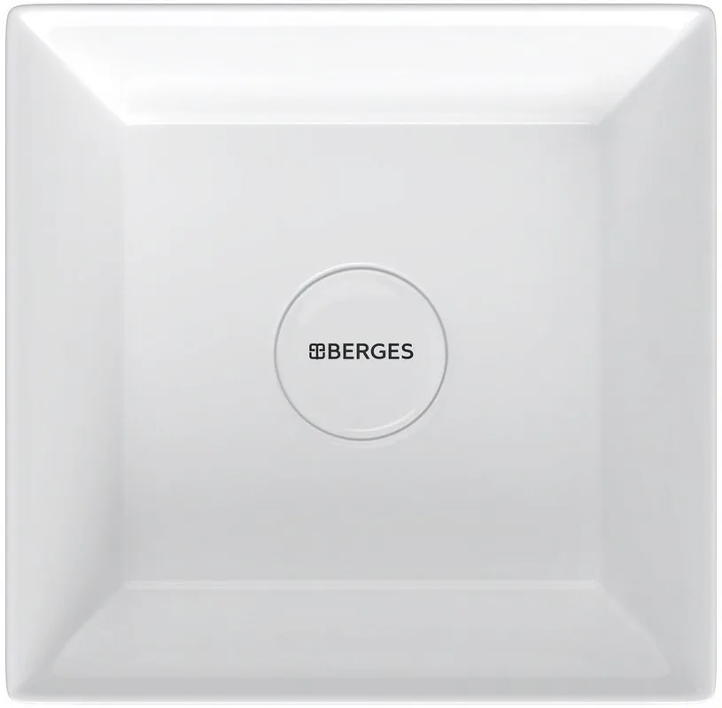 Накладная раковина Berges Mascon 38x38, глянцевая белая Sancos — официальный сайт