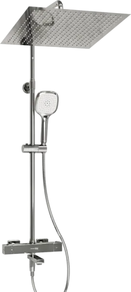 Душевая стойка Wasserkraft Aller A199.119.065.010.CH Thermo, с термостатом, хром