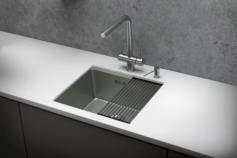 Мойка кухонная Granula Kitchen Space 5045U матовая сталь Sancos — официальный сайт