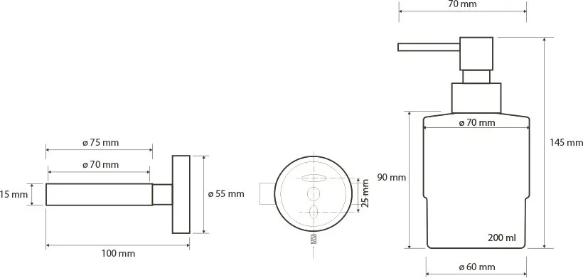 Дозатор Bemeta Neo 104109115 steel Sancos — официальный сайт