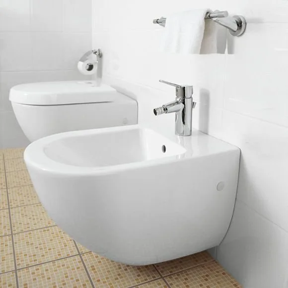 Биде подвесное Villeroy & Boch Subway 2.0 5400 00R1 alpin, Сeramicplus Sancos — Оригинал