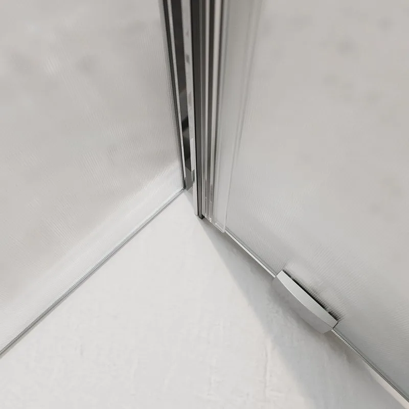 Душевой уголок BelBagno Luce AH-1-120/90-P-Cr профиль хром, стекло рифленое Sancos — официальный сайт