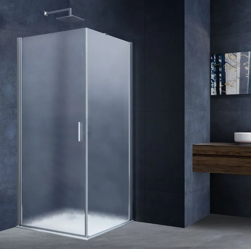 Душевой уголок Vincea Alpha VSR-3ALP9095MT 95х90, профиль хром, стекло текстурное Sancos — официальный сайт