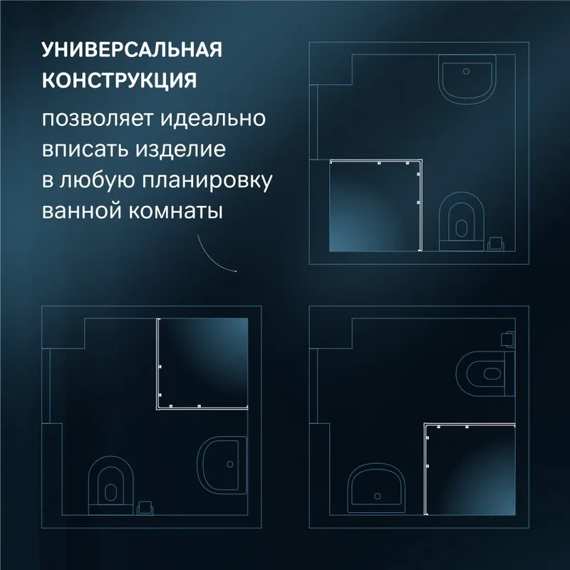 Душевой уголок AM.PM X-Joy W94G-403-10080-BТ 100х80 см, профиль черный матовый Sancos — официальный сайт