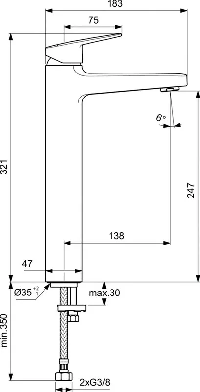 Смеситель для раковины Ideal Standard Ceraplan BD236AA хром Sancos — официальный сайт