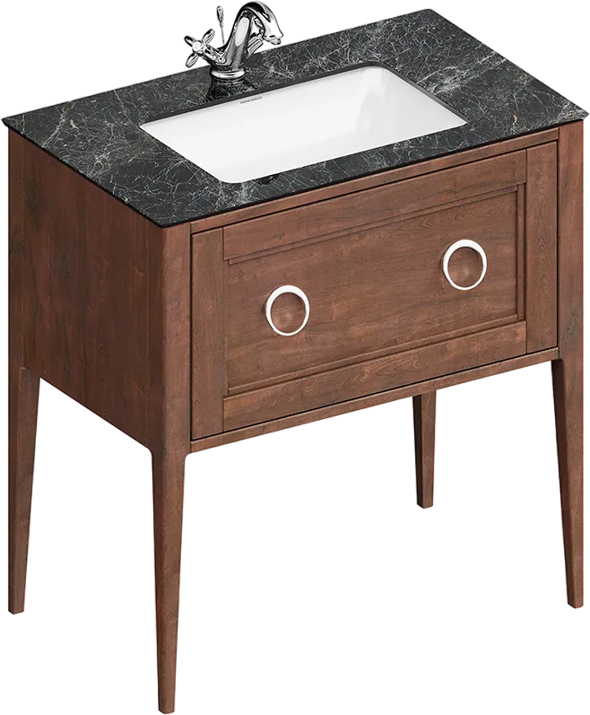 Тумба под раковину без столешницы KERAMA MARAZZI Plaza Classic Neo 80 напольная, орех Sancos — официальный сайт