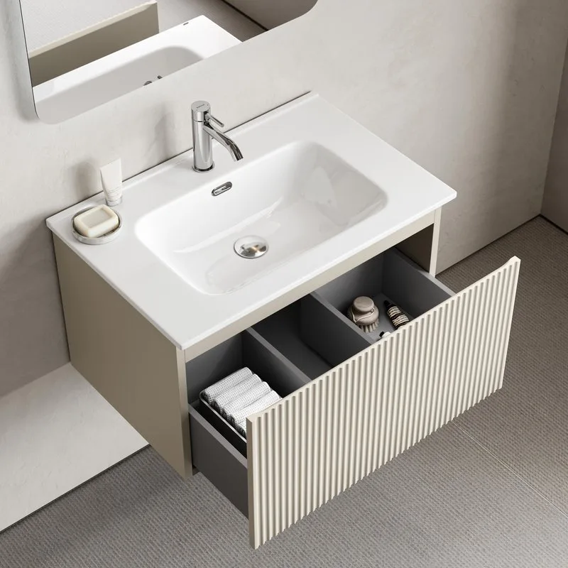 Тумба под раковину Sancos Snob R 1.0 70 подвесная Beige soft (капучино), SNR1.070CE Sancos — официальный сайт