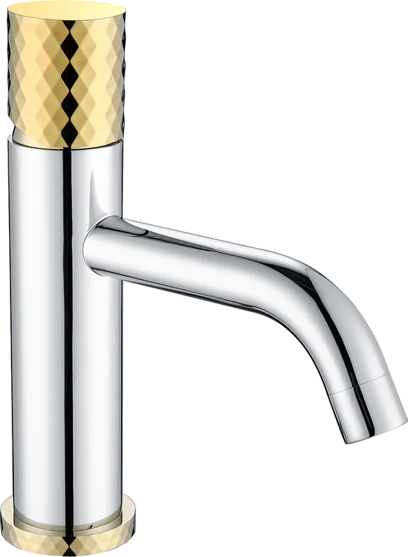 Смеситель для раковины Boheme Stick 121-CRG chrome diamond gold Sancos — официальный сайт