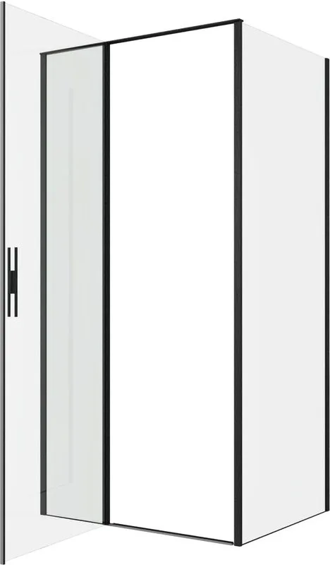 Душевой уголок Allen Brau Priority 100x80, профиль черный браш, стекло прозрачное Sancos — официальный сайт