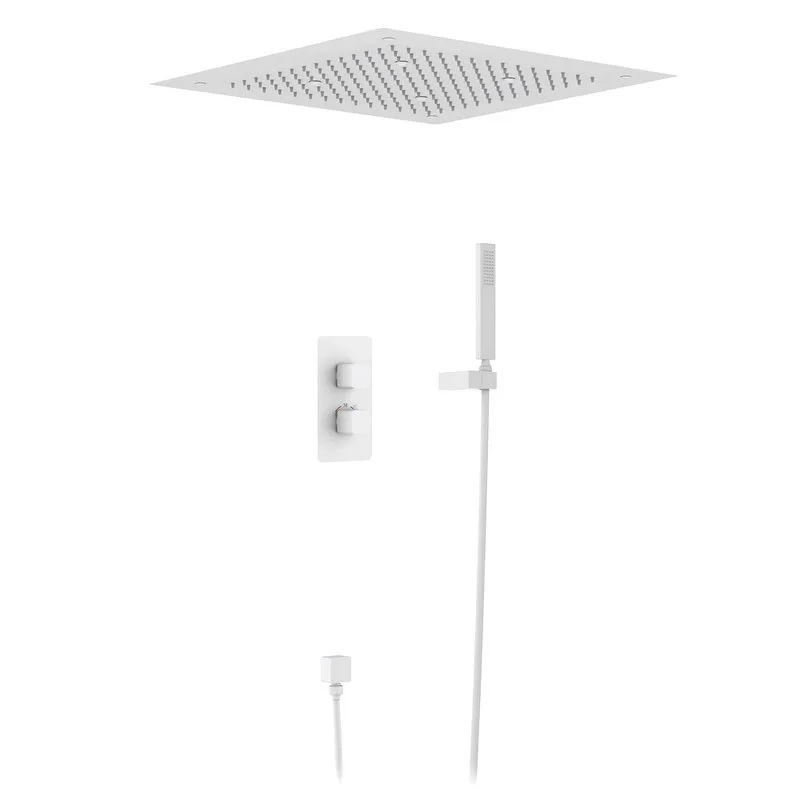 Душевой комплект Timo Petruma SX-5029/16SM, С ВНУТРЕННЕЙ ЧАСТЬЮ, с термостатом, белый матовый Sancos — официальный сайт