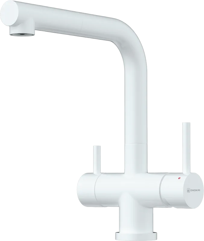 Смеситель для кухни Omoikiri Takamatsu-S PW pure white Sancos — официальный сайт