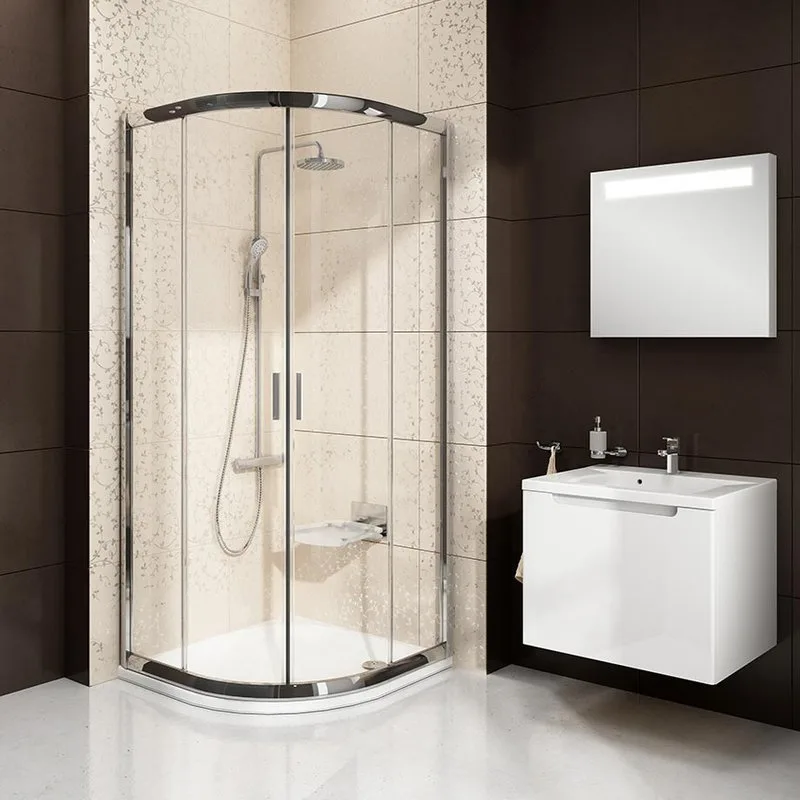 Душевой уголок Ravak Blix BLCP4-80 Transparent, профиль блестящий Sancos — официальный сайт