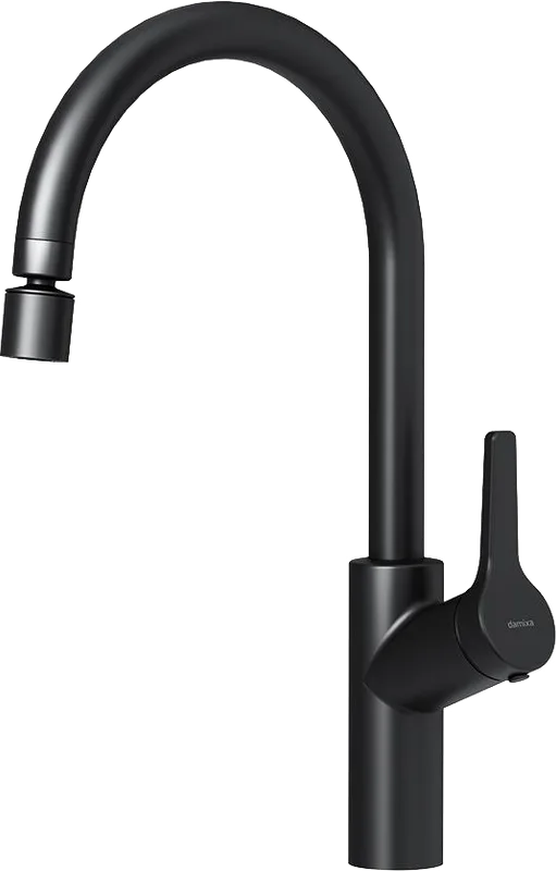 Смеситель для кухни Damixa Eclipse 310722300 с двухрежимным регулируемым аэратором, черный Sancos — официальный сайт
