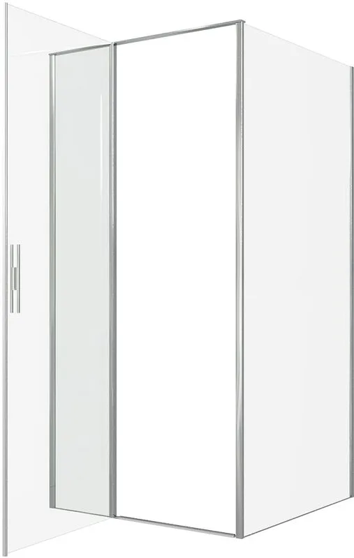 Душевой уголок Allen Brau Priority 100x100, профиль хром, стекло прозрачное Sancos — официальный сайт