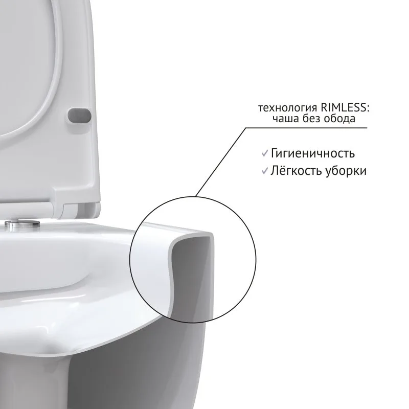 Унитаз подвесной Berges Ego XL Rimless 082138 Sancos — официальный сайт
