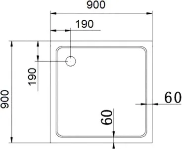 Поддон для душа Cezares Tray TRAY-A-A-90-15-W0 90x90 Sancos — официальный сайт