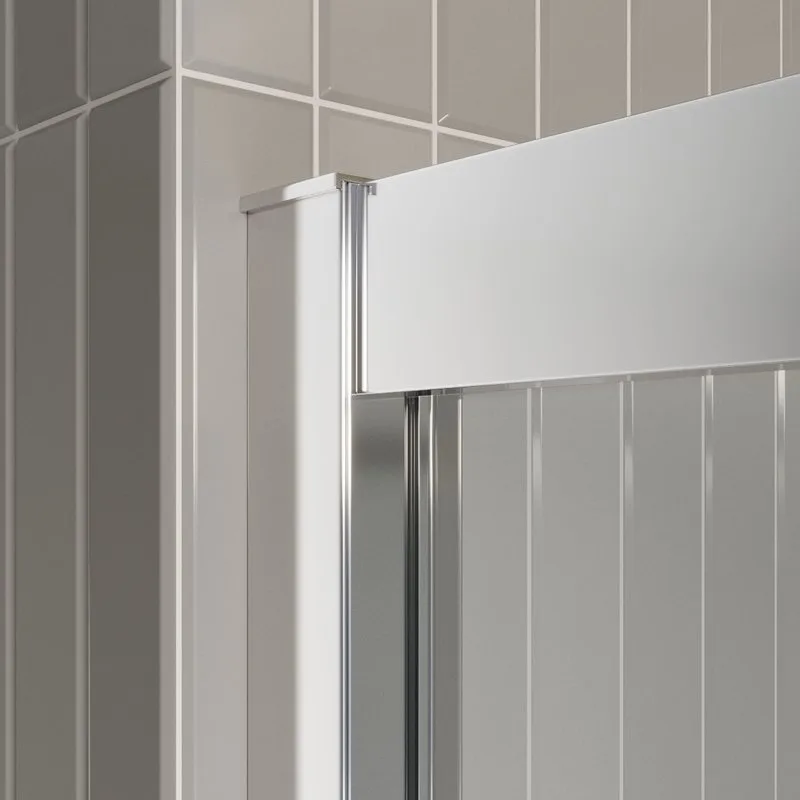 Душевая дверь в нишу BelBagno Luce BF-1-100-C-Cr профиль хром, стекло прозрачное Sancos — официальный сайт