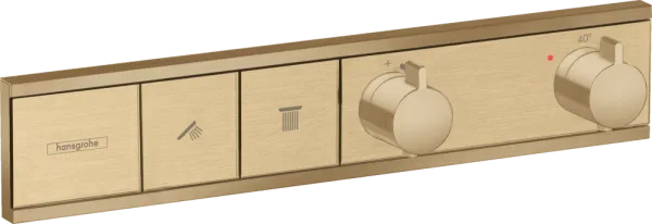 Термостатический смеситель встраиваемый Hansgrohe RainSelect 15380140, для душа, шлифованная бронза