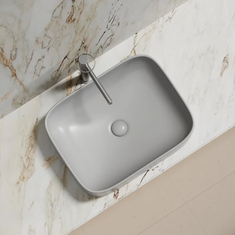 Накладная раковина Ceramicanova Element CN6052MSG серая матовая Sancos — официальный сайт