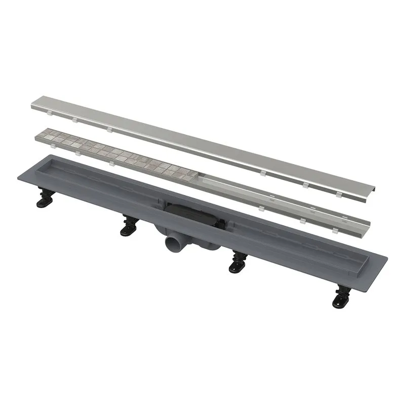 Душевой трап (лоток) AlcaPlast APZ19 APZ19-550, с решеткой и опорами Sancos — официальный сайт