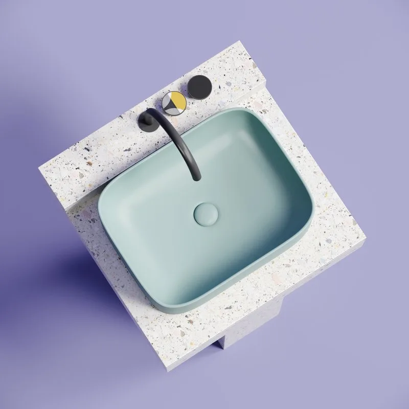 Накладная раковина Ceramicanova Element CN6052MLG зеленая матовая Sancos — официальный сайт