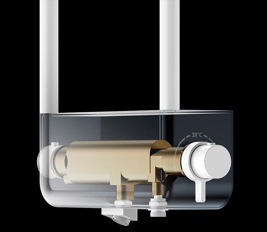 Душевая стойка AQUAme AQM8003W, белая Sancos — официальный сайт