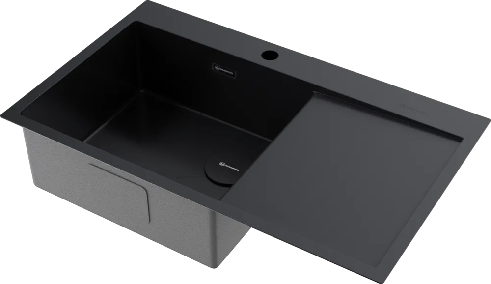 Мойка кухонная Omoikiri Akisame 86-L Side-GB графит Sancos — официальный сайт