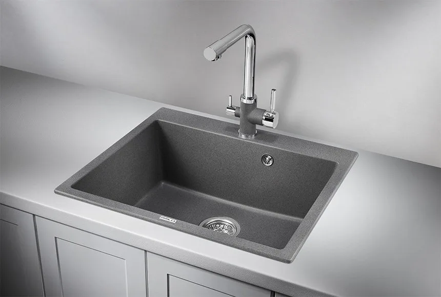 Мойка кухонная Granula 6001, графит Sancos — официальный сайт