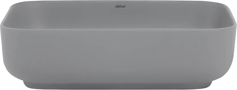Накладная раковина Abber Rechteck AC2202MG матовая серая Sancos — официальный сайт