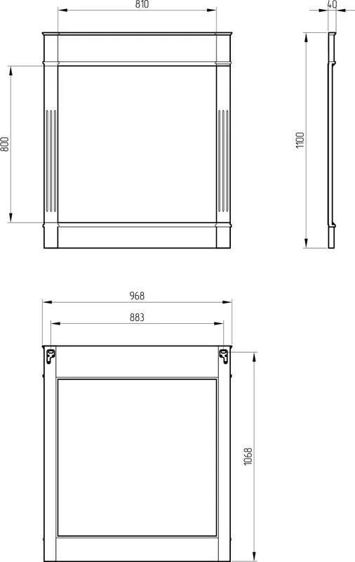 Зеркало Migliore Kantri 97x110 decape sabbia Sancos — официальный сайт