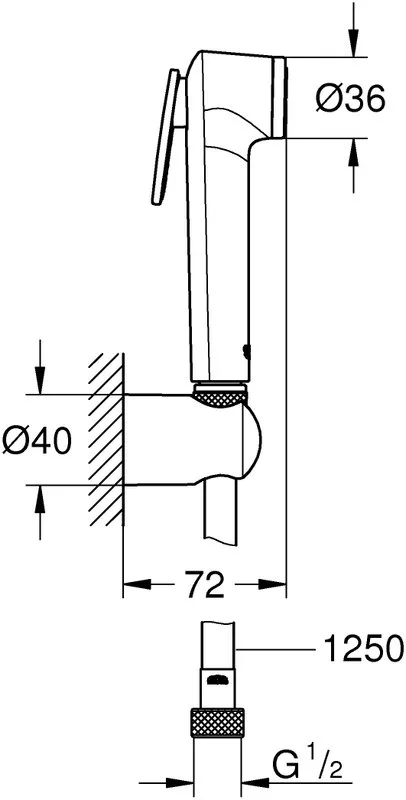 Гигиенический душ Grohe Tempesta-F 26354000 Sancos — официальный сайт