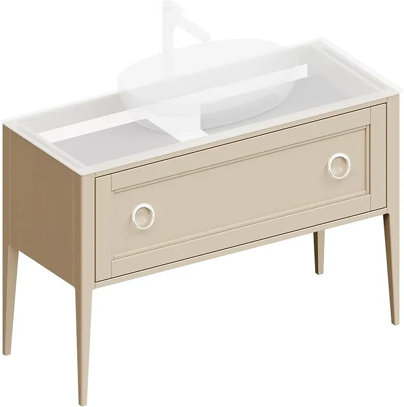 Тумба под раковину без столешницы KERAMA MARAZZI Plaza Classic PL.CN.120.1+1\CAP.M Neo 120 капучино  Sancos — официальный сайт