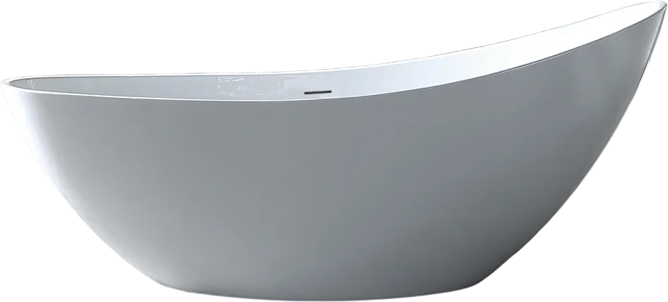Акриловая ванна Abber AB9233 185x80 см, отдельностоящая, белая, овальная, с каркасом, со сливом-пере Sancos — официальный сайт