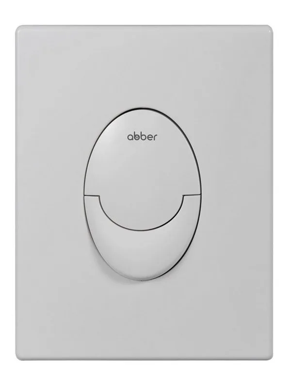 Кнопка смыва для инсталляции Abber AC0125MW АБС-пластик, цвет матовый белый