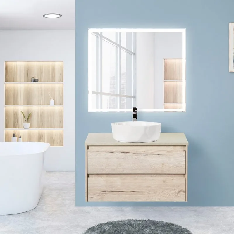Зеркало BelBagno SPC-GRT-900-800-LED-BTN Sancos — официальный сайт