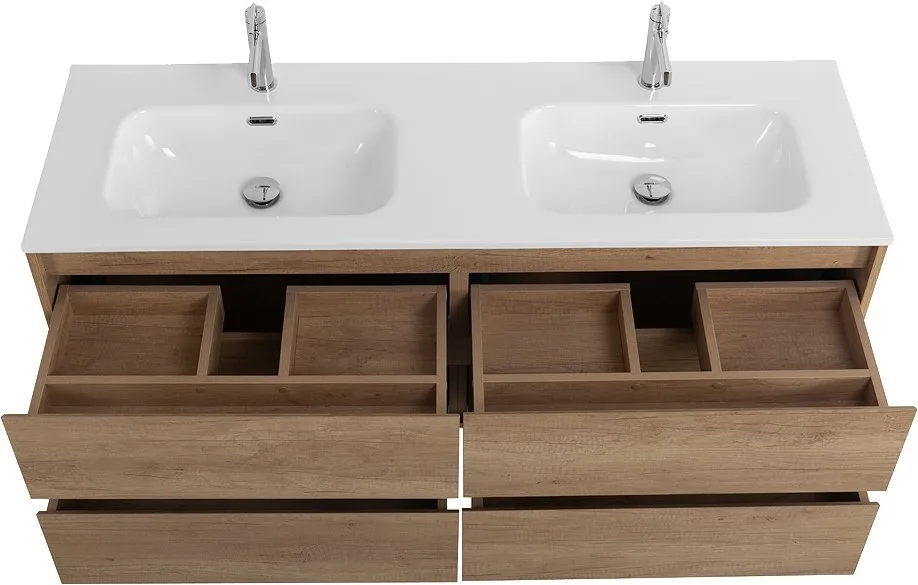 Тумба под раковину без столешницы BelBagno Kraft 120 4 ящика, для двоих, rovere nebrasca nature Sancos — официальный сайт