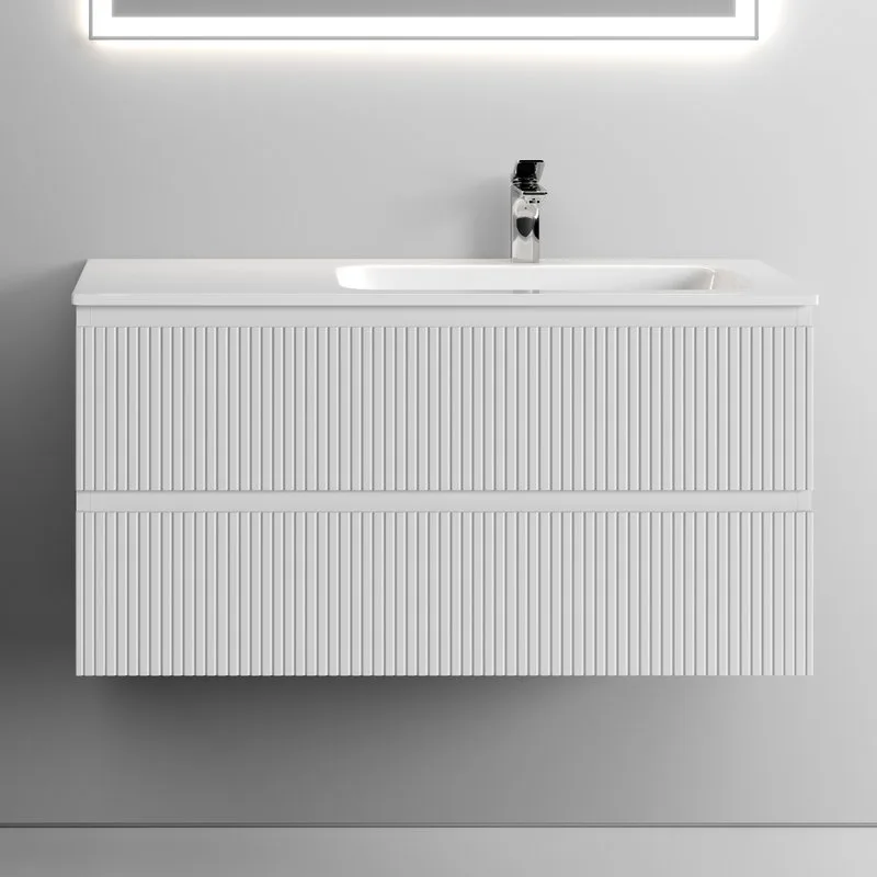 Тумба с раковиной Sancos Snob T 100 см, R, bianco Sancos — официальный сайт