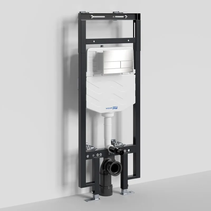 Система инсталляции для унитазов Wasserkraft Dinkel 58TLT.010.ME.BN04, с кнопкой смыва никель Sancos — официальный сайт