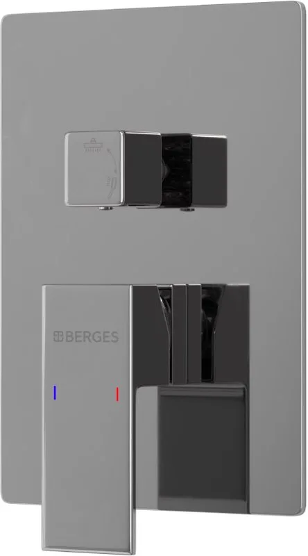 Душевой комплект Berges Figure 2S 071031, С ВНУТРЕННЕЙ ЧАСТЬЮ, хром Sancos — официальный сайт