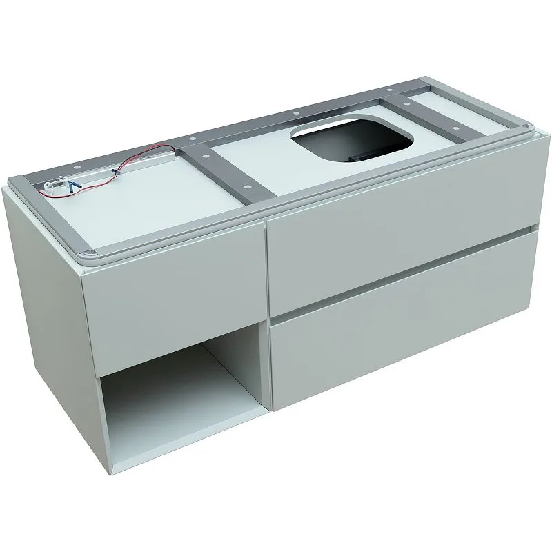 Тумба под раковину без столешницы Allen Brau Infinity 120 R, подвесная, папирус матовый Sancos — официальный сайт