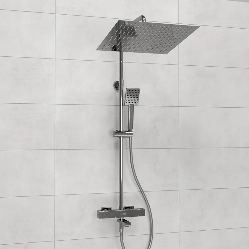 Душевая стойка Wasserkraft Aller A199.119.141.087.CH Thermo, с термостатом, хром Sancos — официальный сайт