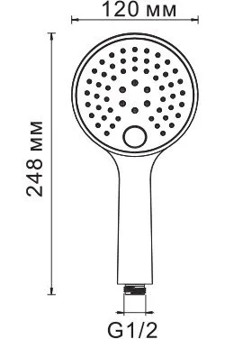 Душевая лейка Wasserkraft A060 Sancos — Оригинал