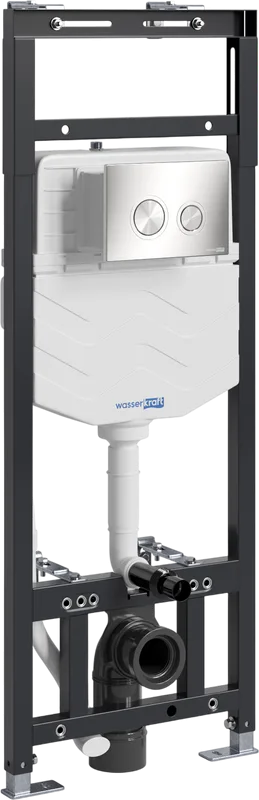 Система инсталляции для унитазов Wasserkraft Alme 15TLT.010.ME.BN01, с кнопкой смыва никель Sancos — официальный сайт