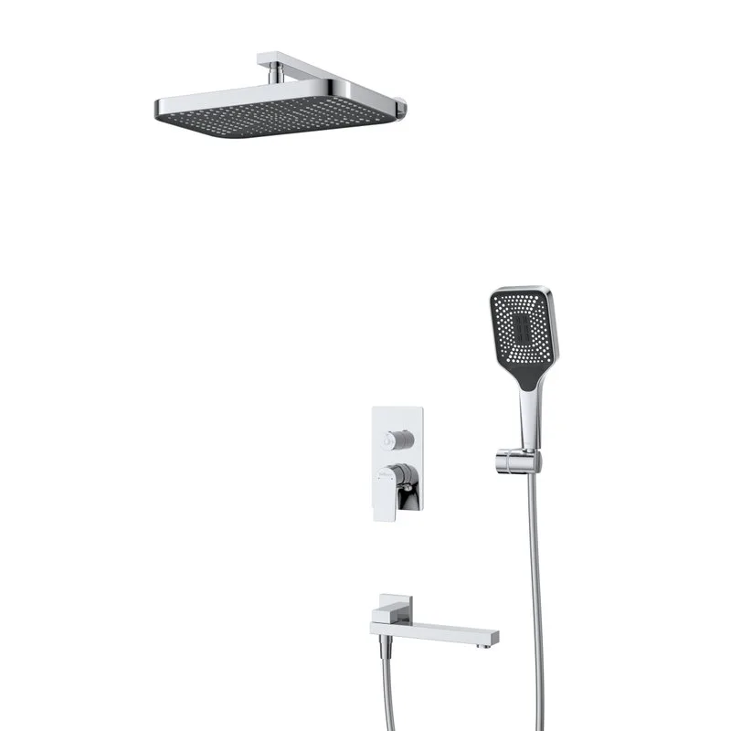 Душевой комплект BelBagno Due VDSET-CRM, С ВНУТРЕННЕЙ ЧАСТЬЮ, хром Sancos — официальный сайт