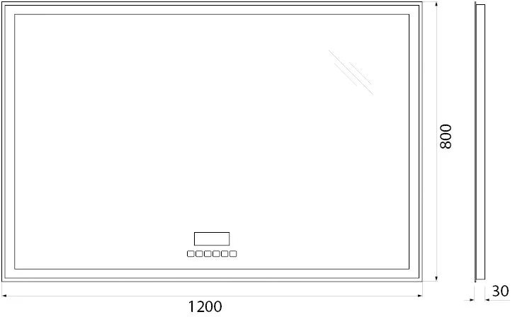 Зеркало BelBagno SPC-GRT-1200-800-LED-TCH-RAD с bluetooth, термометром и радио Sancos — официальный сайт