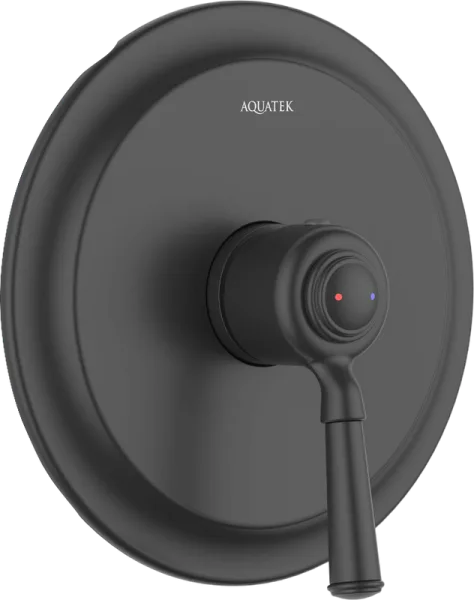 Встраиваемый смеситель AQUATEK Классик AQ1566MB С ВНУТРЕННЕЙ ЧАСТЬЮ, матовый черный Sancos — Оригинал