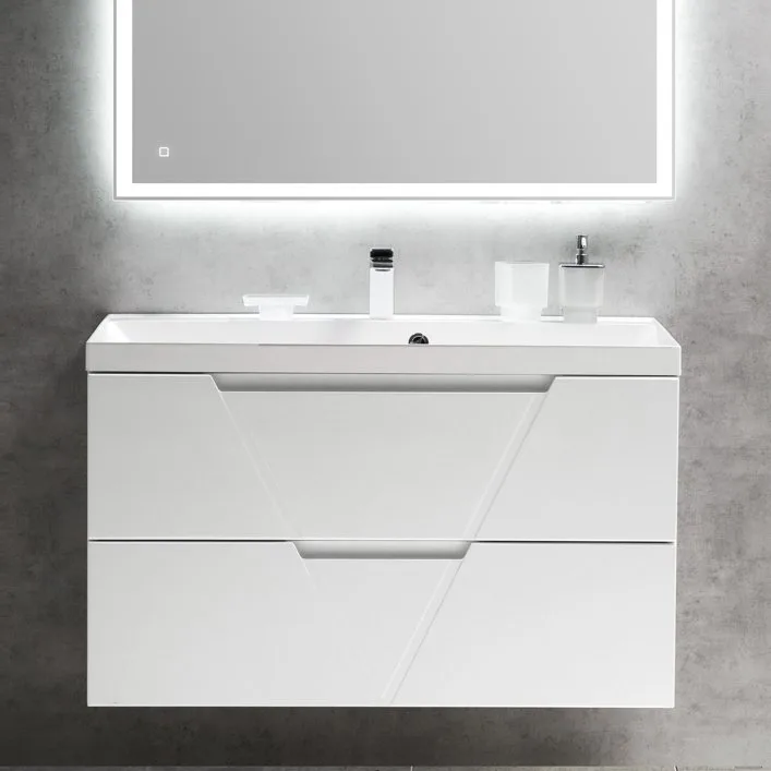 Тумба под раковину без столешницы BelBagno Vittoria 100 подвесная, bianco opaco Sancos — официальный сайт